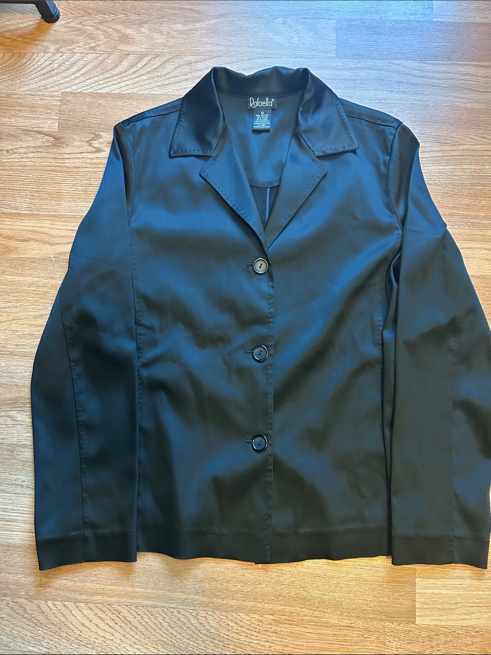 Rafaella Black Women's Button-Front Blazer Jacket.Size 10